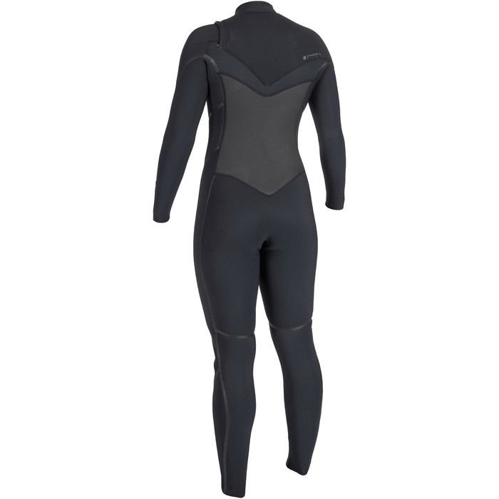 2024 O'Neill Womens Psycho Tech 4/3+mm Chest Zip Wetsuit 5507 - Black